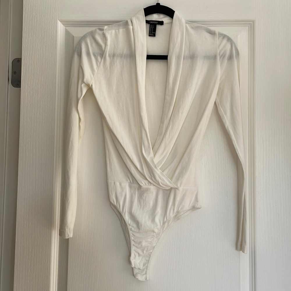 F21 Soft Stretch Cotton Bodysuit